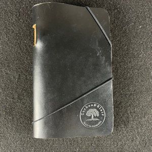 Corban & Blair Fine Black Leather Travel Jotter Notebook Made in Australia NEW